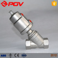 Thread type pneumatic angle seat valve for steam stainless steel seat valve